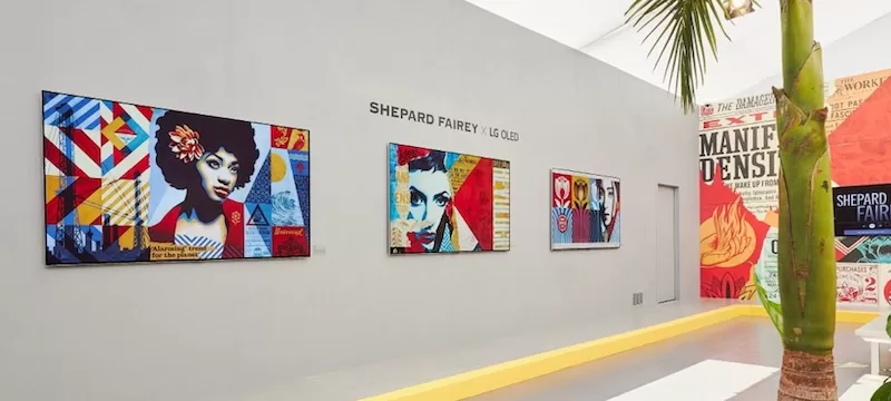 Shepard Fairey x LG OLED