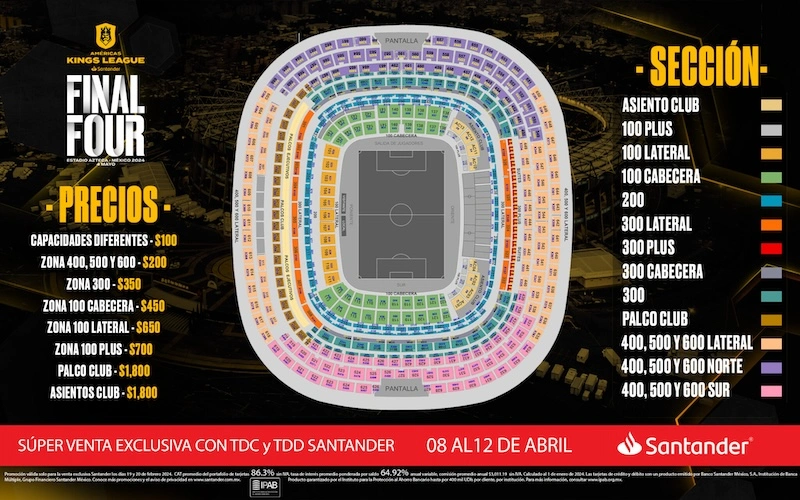 Final Four de la Kings League Santander 2024 precios