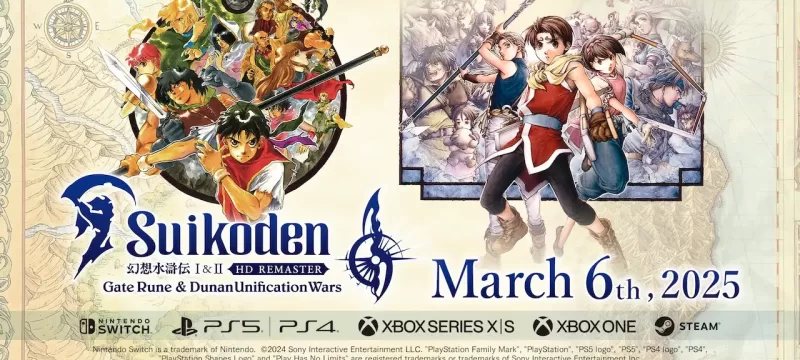 Suikoden I&II HD Remaster fecha
