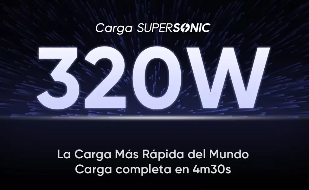 realme Carga Supersónica de 320W