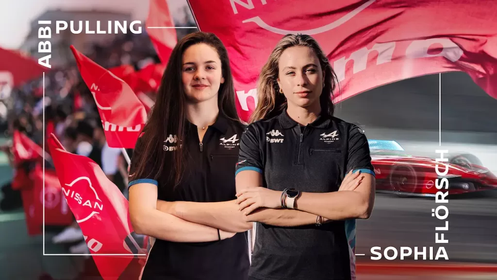 Sophia Flörsch y Abbi Pulling Valencia pruebas Formula E Team
