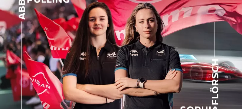 Sophia Flörsch y Abbi Pulling Valencia pruebas Formula E Team