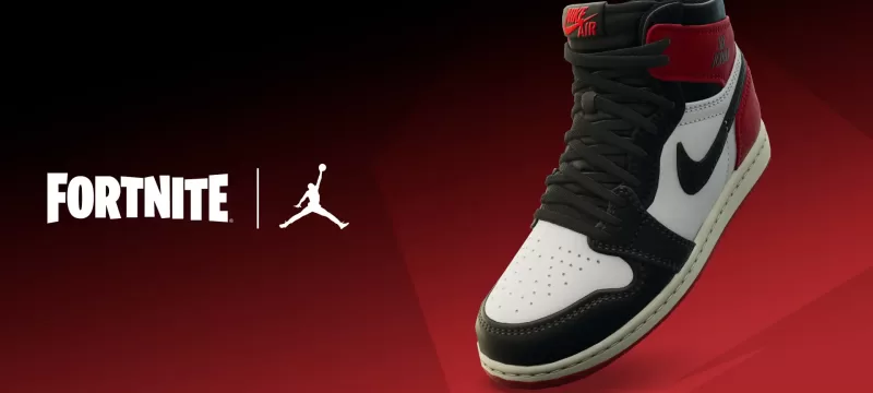 Air Jordan 1 Retro High OG Black Toe Reimagined Fortnite
