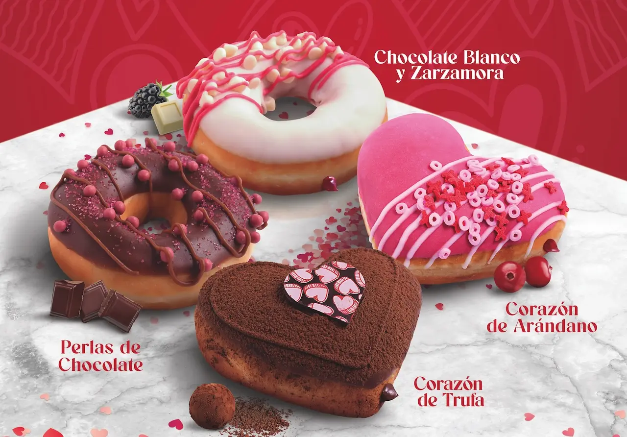 Detalles del Corazón Krispy Kreme sabores