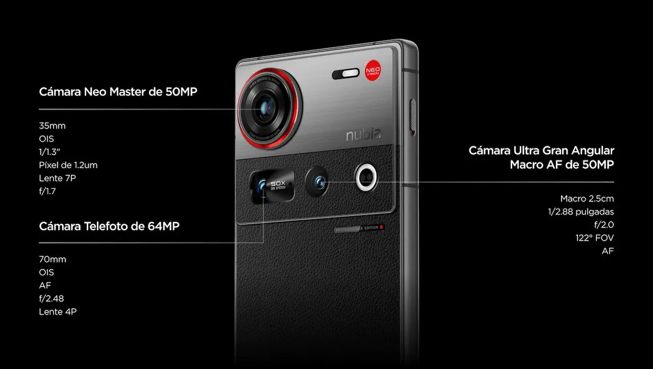 nubia Z70S Ultra camaras