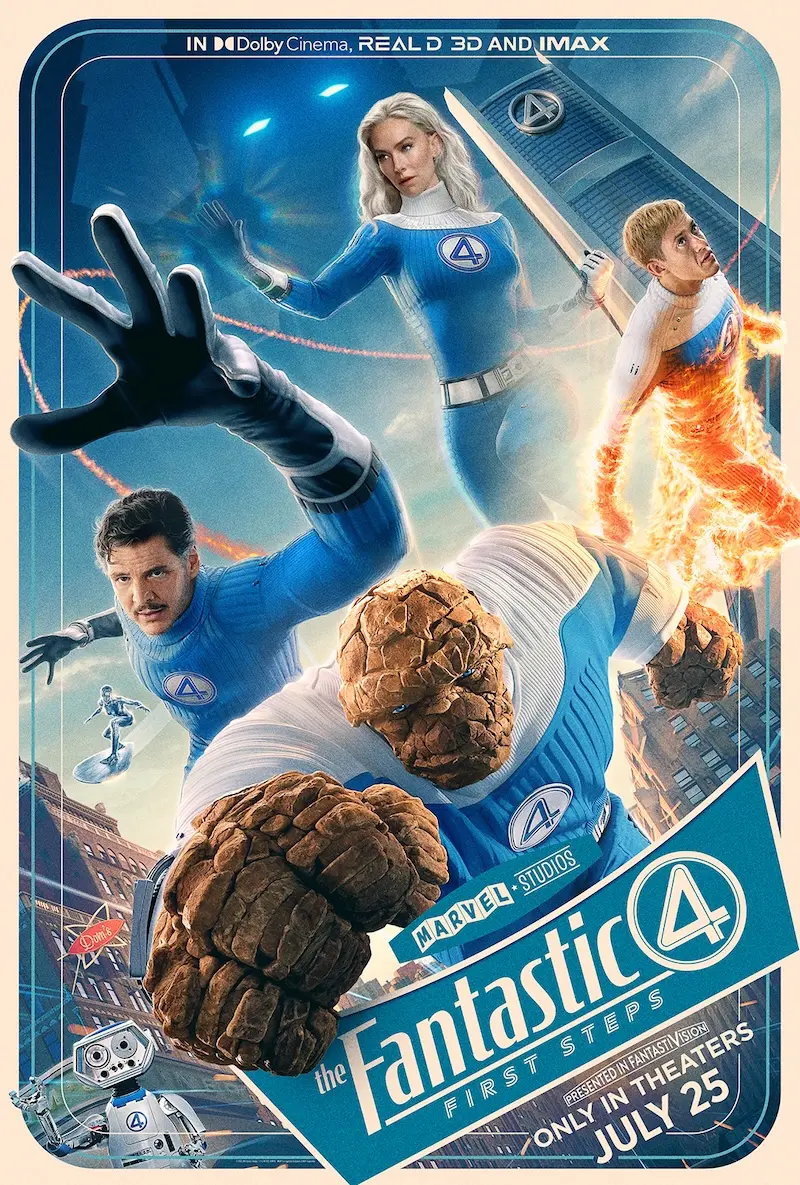 Los 4 Fantásticos primeros pasos poster junio