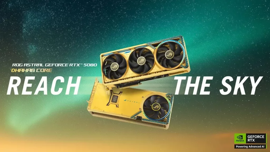 ROG Astral GeForce RTX 5080 Dhahab CORE OC Edition