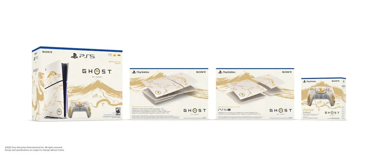PlayStation 5 x Ghost of Yotei accesorios