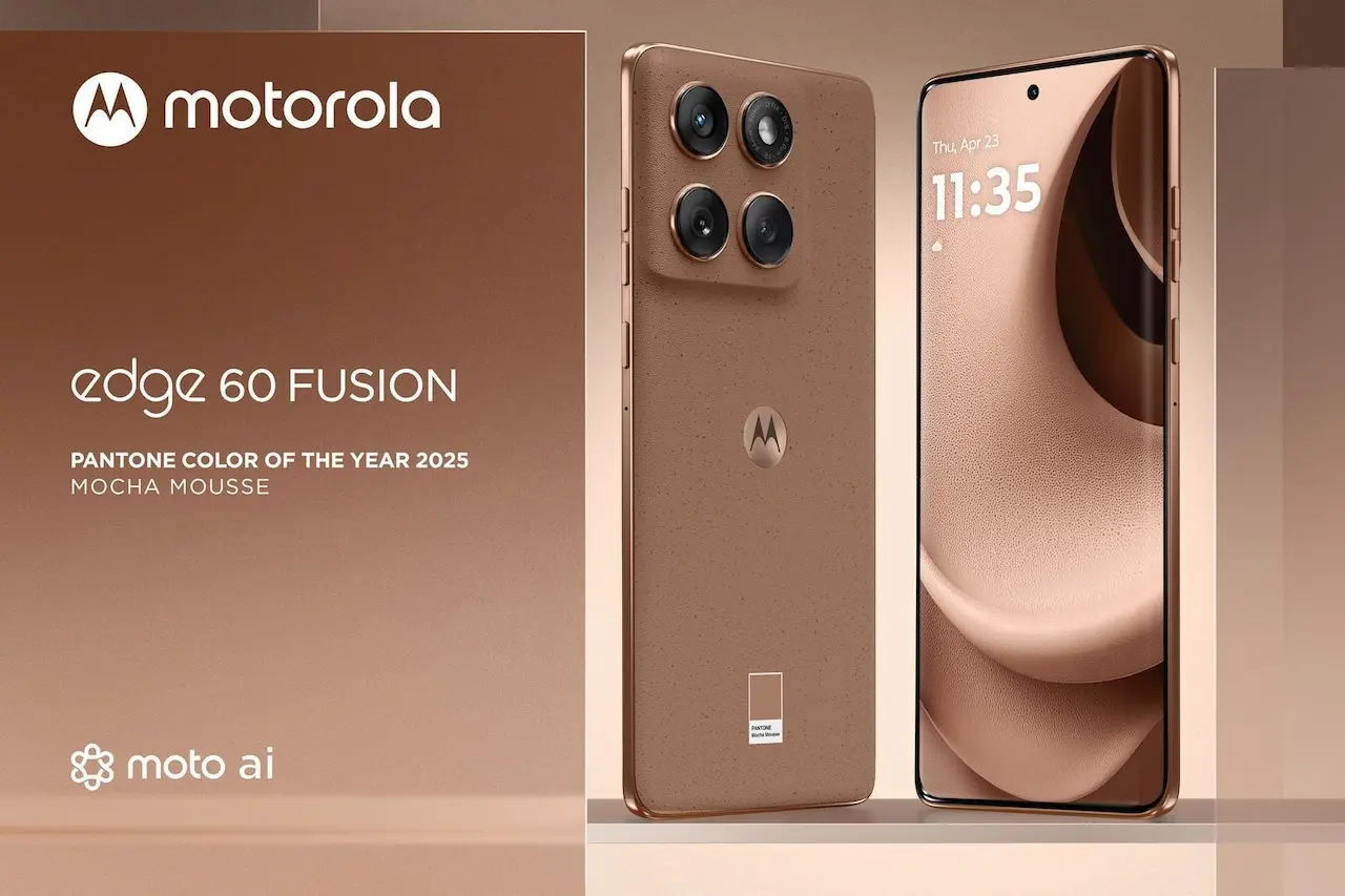 PANTONE Mocha Mousse motorola edge 60 fusion