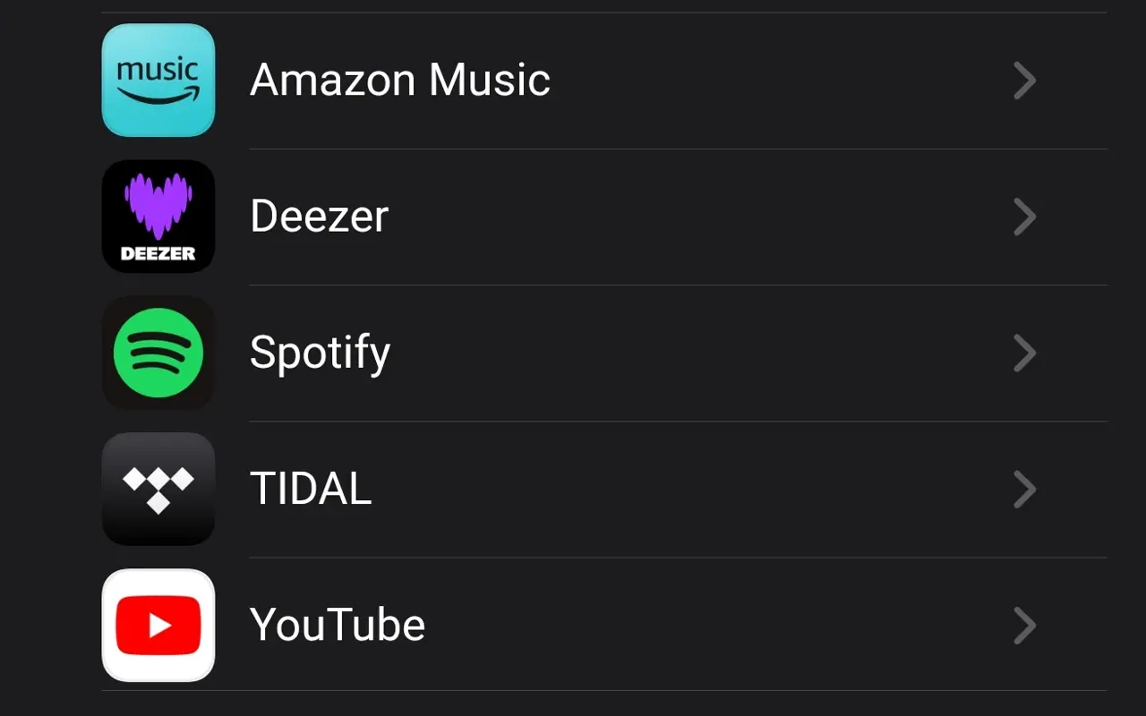 Servicios pasar Apple Music