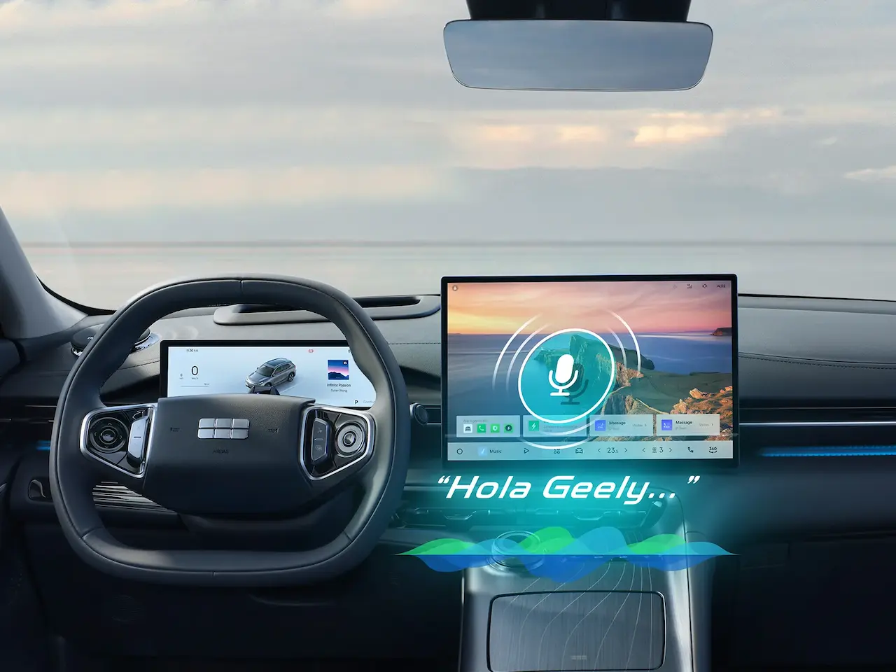 Geely octubre 2025 lanzamiento interior
