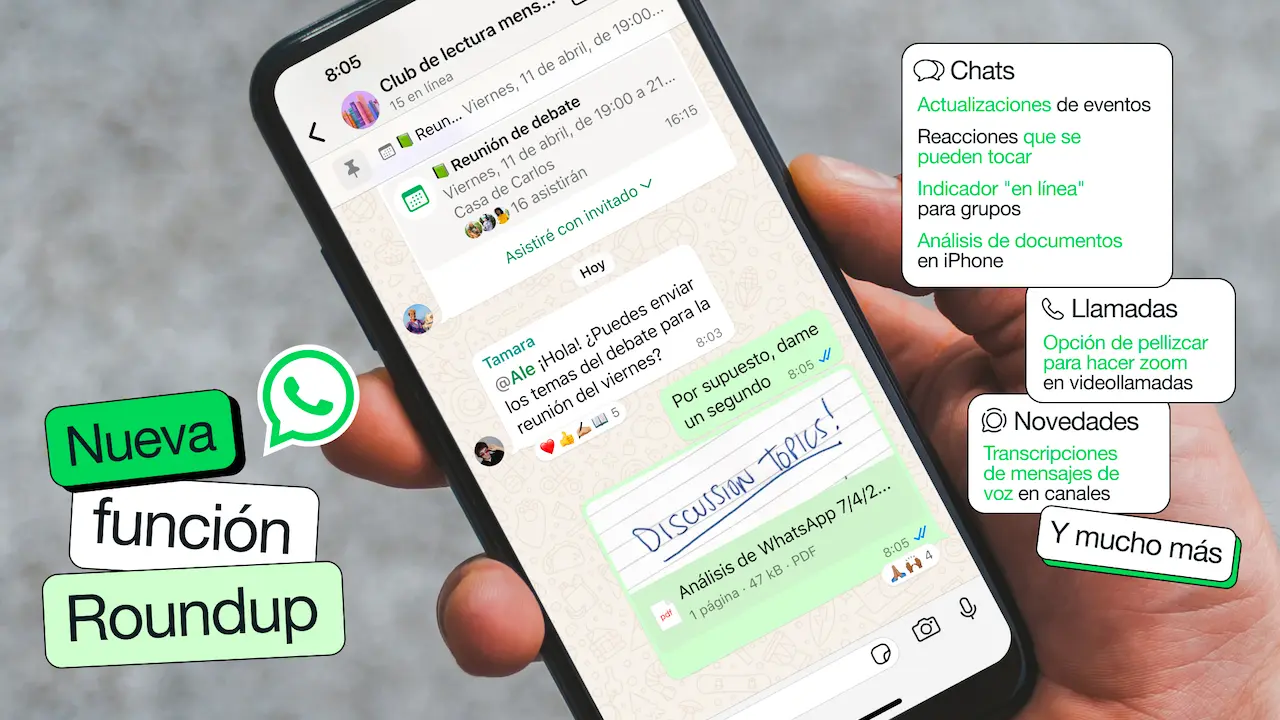 WhatsApp funciones traduccion de mensajes