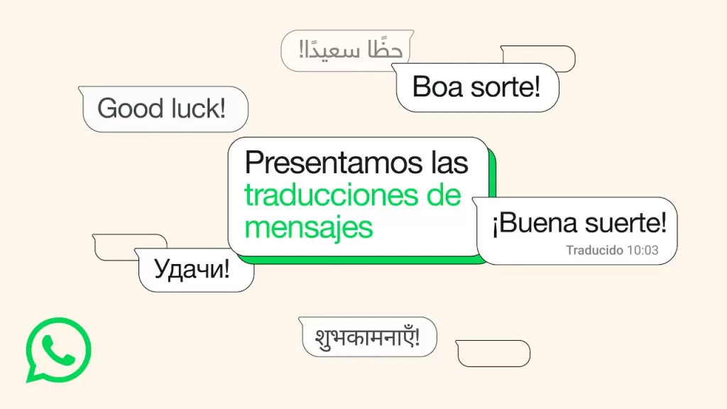 WhatsApp traduccion de mensajes