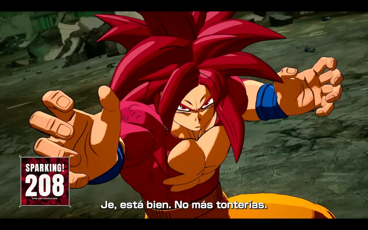 208 guerreros en Dragon Ball Sparking! ZERO