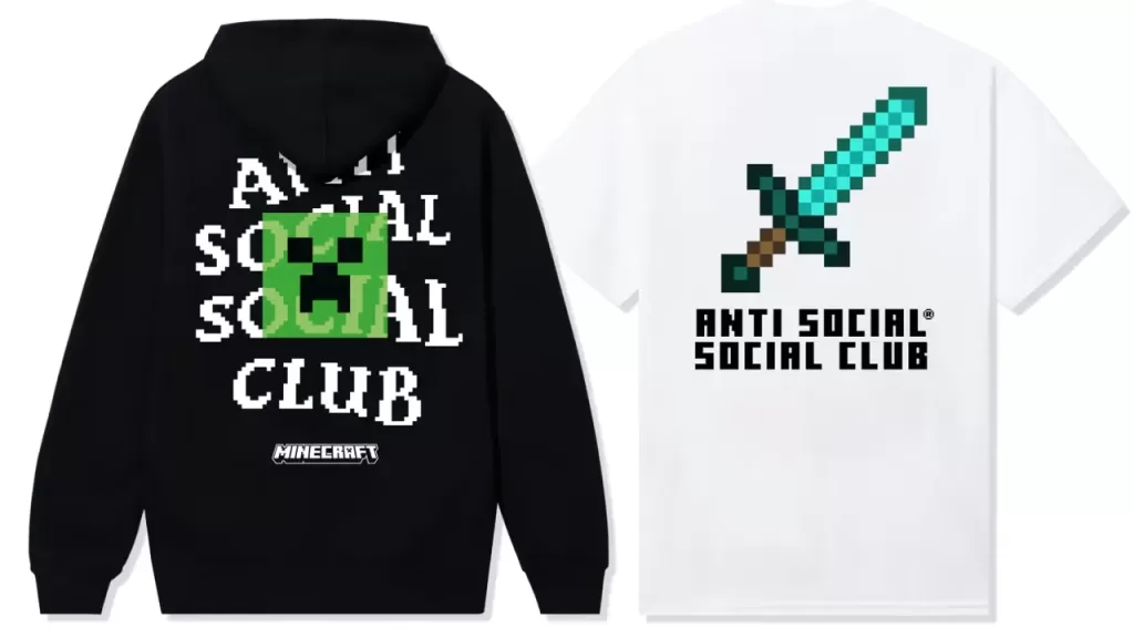 Anti Social Social Club x Minecraft chamarra