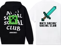 Anti Social Social Club x Minecraft chamarra