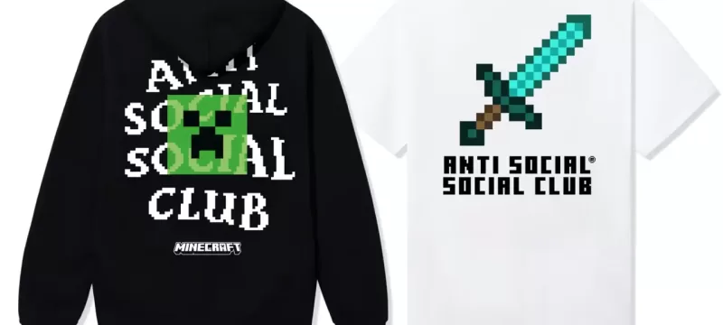 Anti Social Social Club x Minecraft chamarra