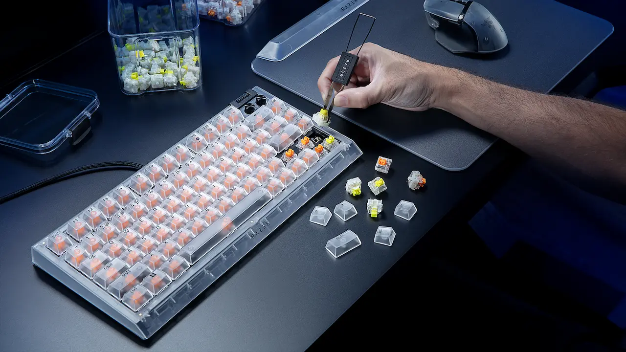 Razer Phantom White teclado