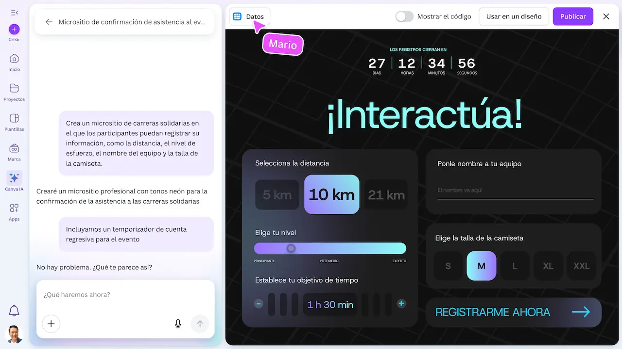 Sistema Operativo Creativo interactua
