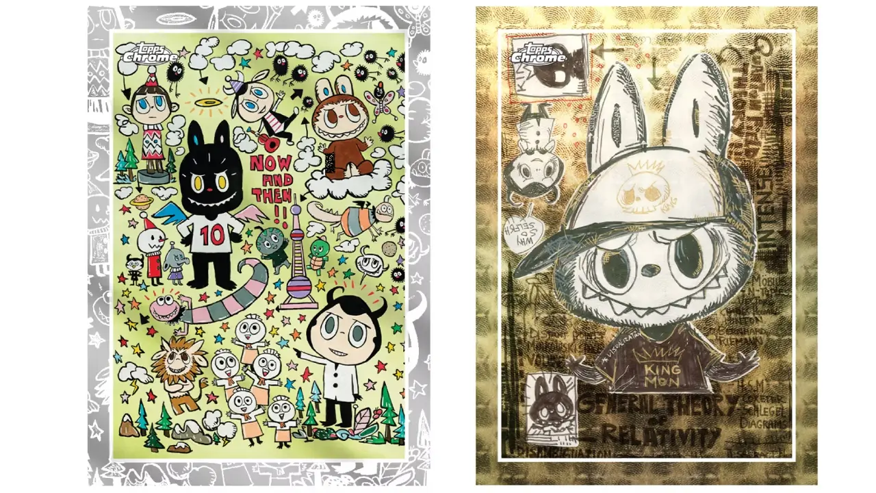 Topps x Labubu tarjetas 10 aniversario Chrome