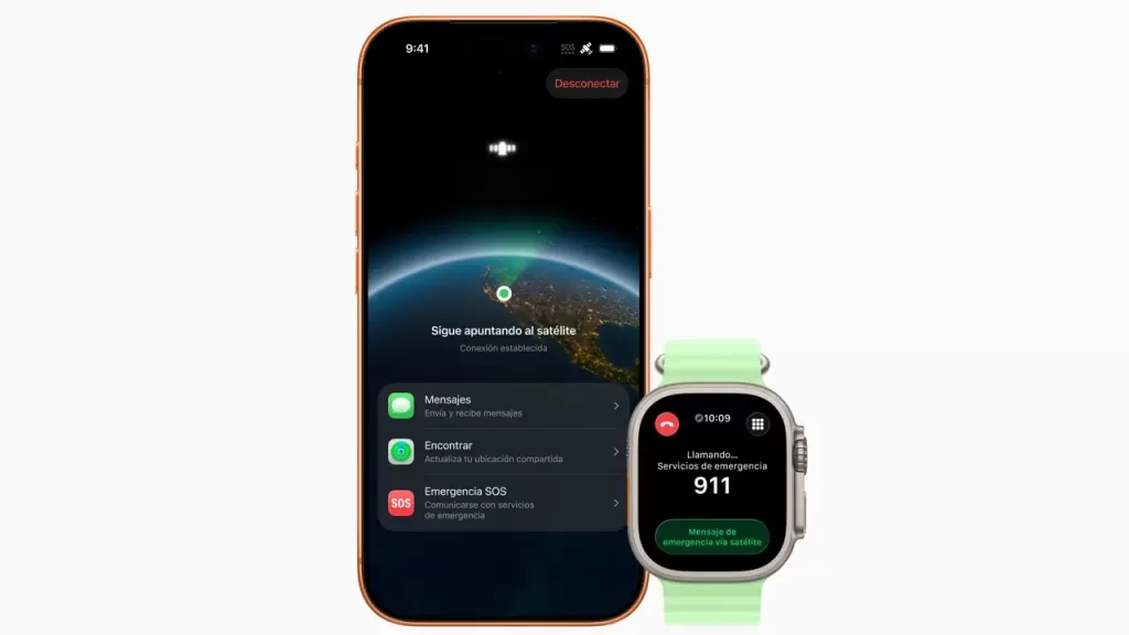 Apple Emergencia SOS vía satélite