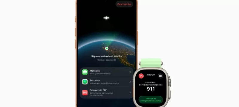 Apple Emergencia SOS vía satélite