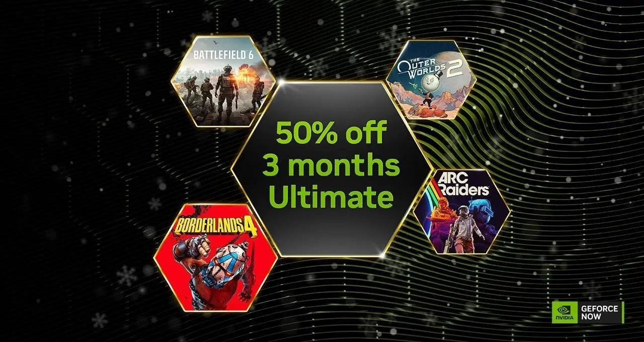 GeForce NOW Ultimate ahora tiene un 50% de descuento por Black Friday