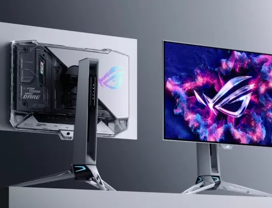 ROG Swift OLED PG27AQWP-W trasera