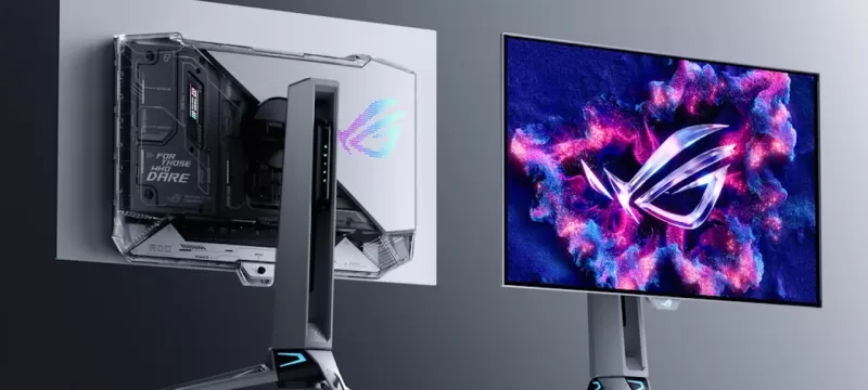 ROG Swift OLED PG27AQWP-W trasera