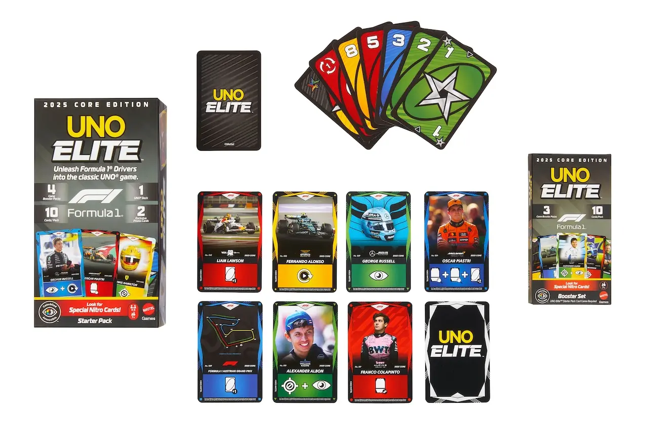 UNO Elite Formula 1 cartas