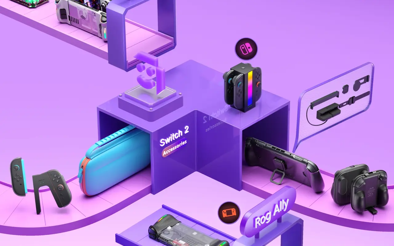 JSAUX presentará sus accesorios para Nintendo Switch 2 en CES 2026