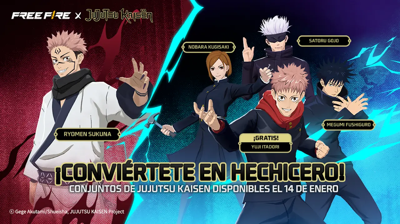 Free Fire x Jujutsu Kaisen