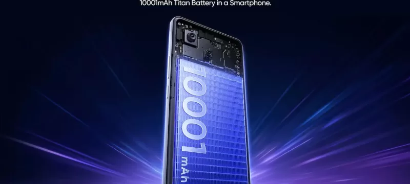 bateria Titan 10001mah en realme P4 Power 5G
