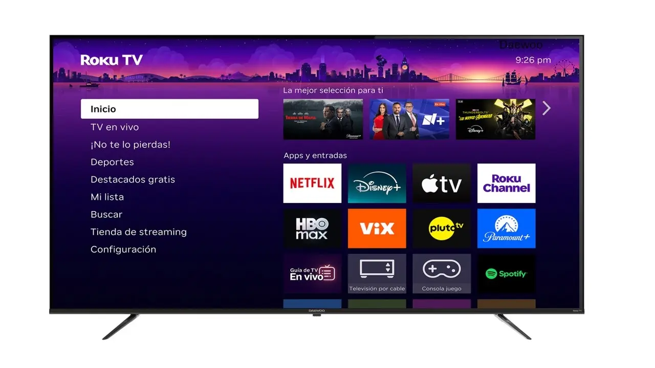 Cuatro opciones de televisores Roku TV para disfrutar del Super Bowl LX