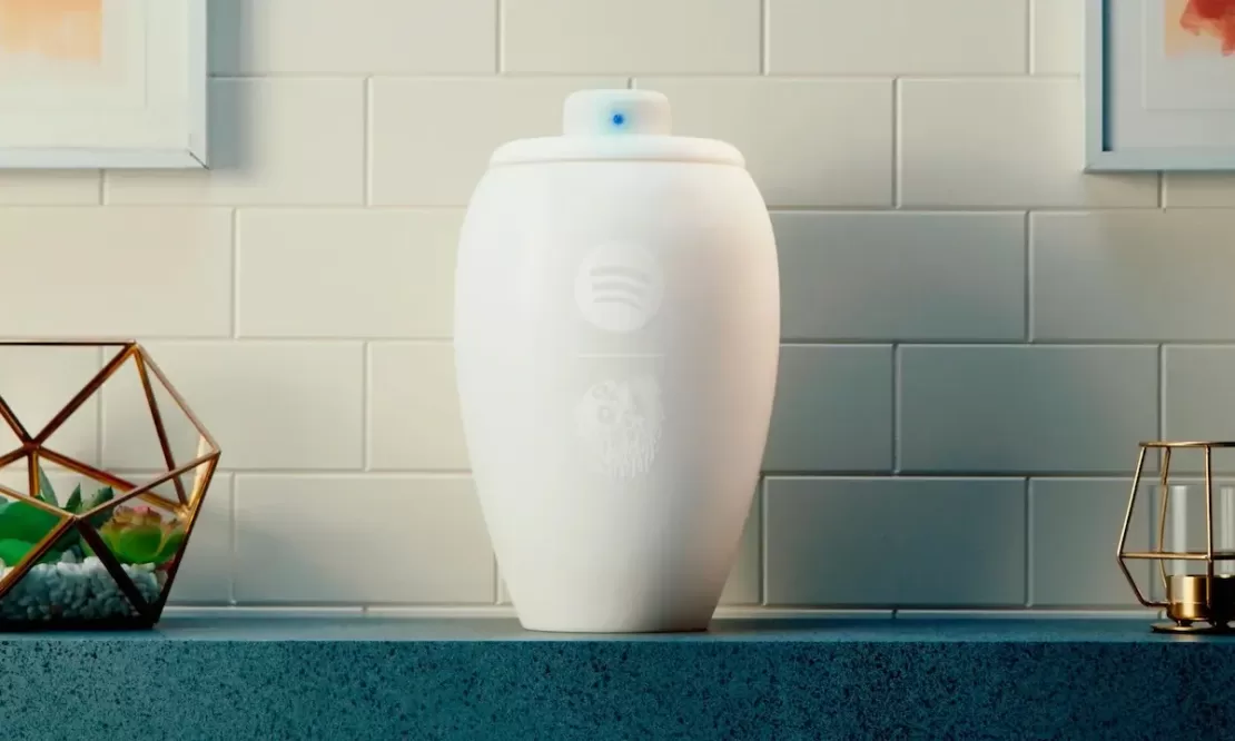 Liquid Death x Spotify Eternal Playlist Urn