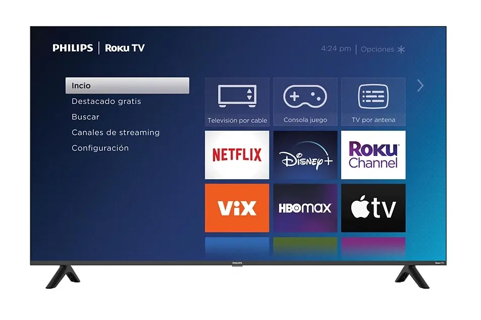 Philips Roku TV 4K UHD modelo 65PUL6653_F8