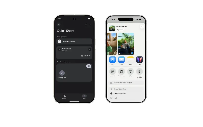 Quick Share y AirDrop