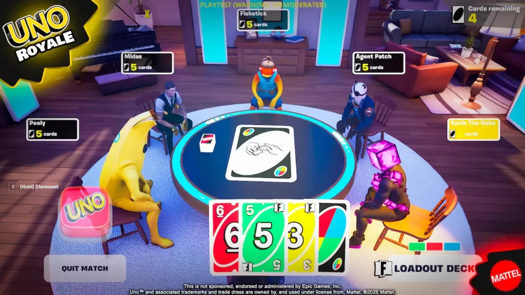 UNO en Fortnite y Roblox
