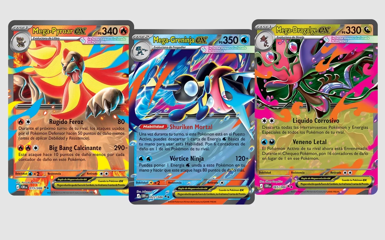 JCC Pokémon estrena la nueva expansión Megaevolución-Caos Creciente en mayo
