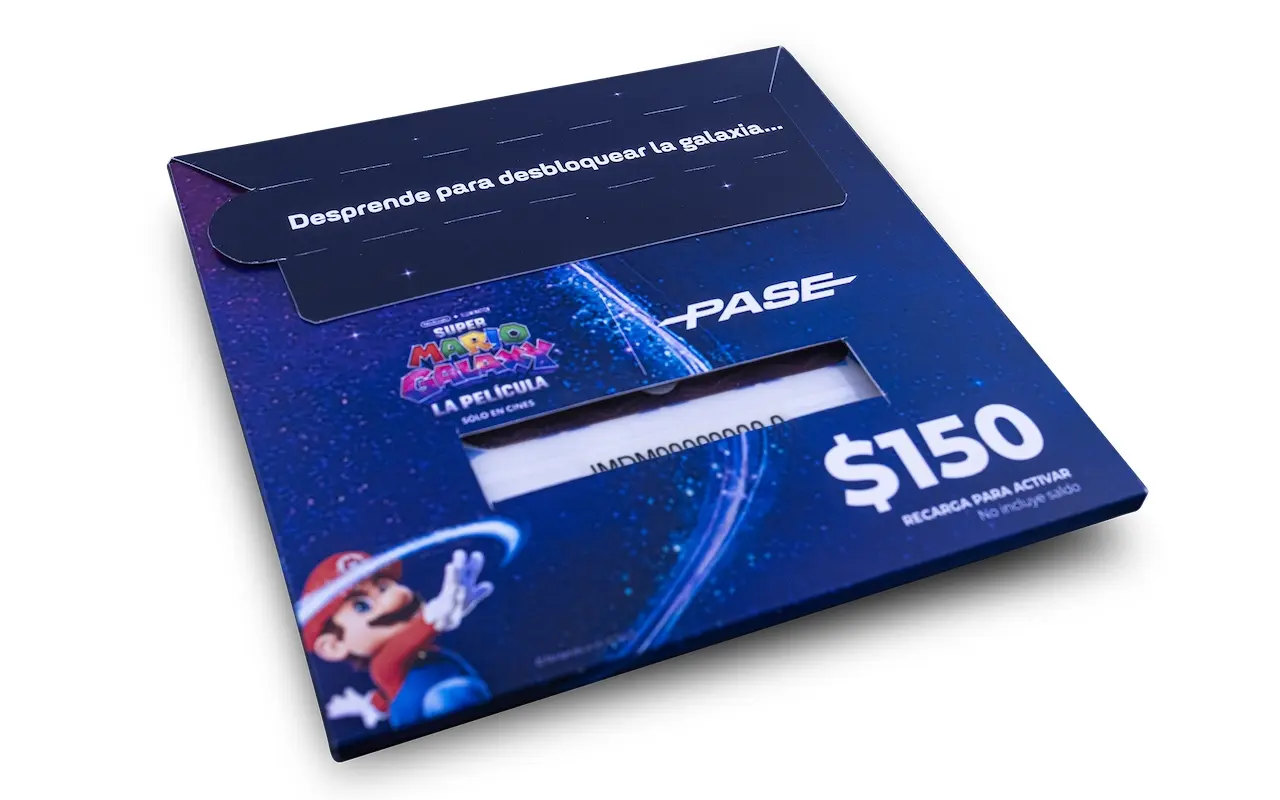 Así es el nuevo Tag PASE de Super Mario Galaxy: La Película que llega a México