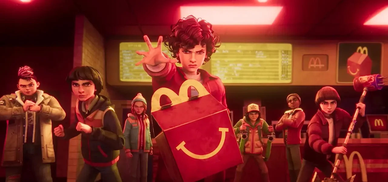 Cajita Feliz McDonalds de Stranger Things Tales From '85