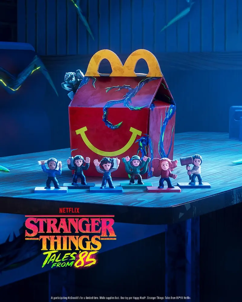 Cajita Feliz McDonalds de Stranger Things Tales From '85 poster