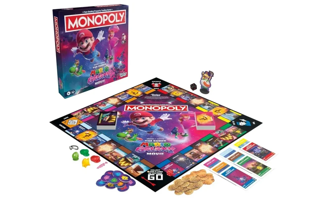 Monopoly edición Super Mario Galaxy La Película tablero