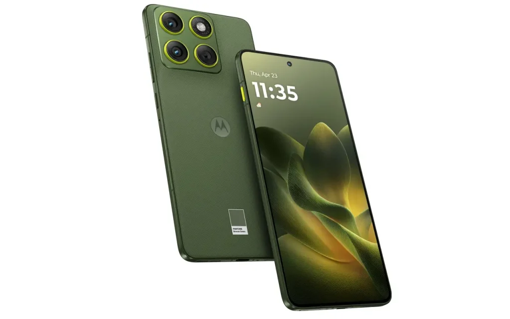 motorola edge 70 PANTONE BRONZE GREEN