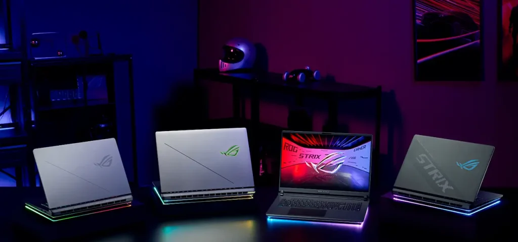 ASUS ROG tareas y juegos linea