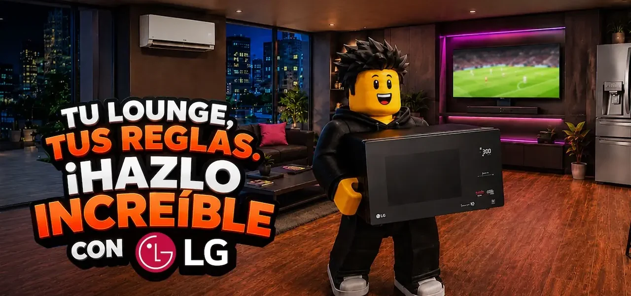 La pasión y emoción del futbol llega a Roblox con LG GOAT Lounge Tycoon LG GOAT Lounge Tycoon en Roblox