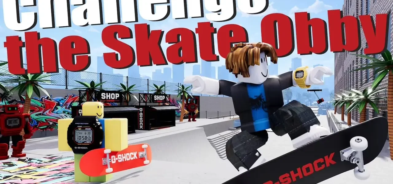 Casio G-SHOCK lanza relojes virtuales y un mundo de skate en Roblox