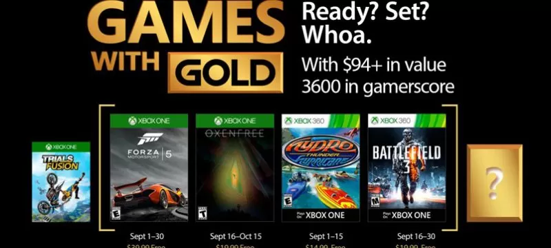 Games With Gold para septiembre 2017