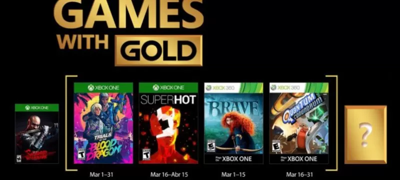 Games with Gold marzo 2018
