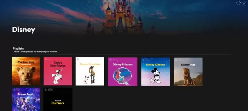 Disney hub Spotify
